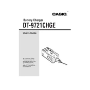 Casio DT-9721CHGE Charger manual cover