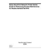 Xerox DocuPrint 180 NPS Printer manual cover