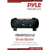 Pyle PBMSPG200V2 Speaker manual cover