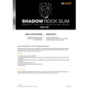 be quiet! Shadow Rock Slim 160W TDP Cooler manual cover