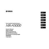 Yamaha MX-A5000 Amplifier manual cover