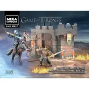 Mega Construx Mattel Game of Thrones Winterfell Defense GMN73 Construction Set manual cover