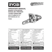 Ryobi P2502 Chainsaw manual cover