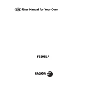 Fagor FBI981X Oven manual cover