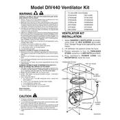 Viking DIV440 440 CFM Ventilator manual cover