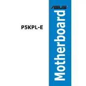 ASUS P5KPL-E Motherboard manual cover