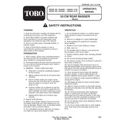 Toro 21-inch 26630BC Mower manual cover