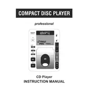 Pyle PDCDTP100 CD Player manual cover