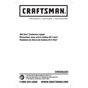 Craftsman CMCCSL621B Chainsaw manual cover