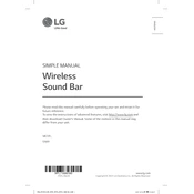 LG SN4A SN4A.DUSALLK Sound Bar manual cover