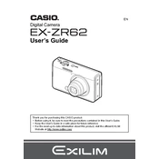 Casio EXZR62 Camera manual cover