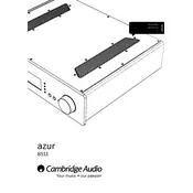 Cambridge Audio Azur 851E Preamplifier manual cover