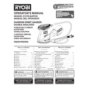 Ryobi RS290 Sander manual cover