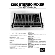 Peavey 1200 Stereo Mixer Mixer manual cover