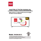 RCA RNSMU8615 TV manual cover