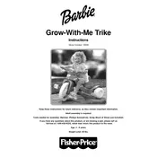 Fisher Price Mattel Barbie Grow-with-me Trike 72668 Toy manual cover