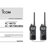 Icom IC-M73EURO Transceiver manual cover