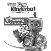 Fisher Price Mattel Kasey the Kinderbot Cartridge Reading Words B1363 Toy manual cover