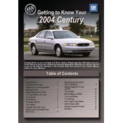 Buick Century 2004 manual cover