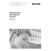 Brandt DZN4300 Refrigerator manual cover