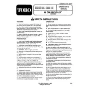 Toro Recycler 48-cm 20821 Mower manual cover