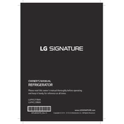 LG LUPXC2386N Refrigerator manual cover