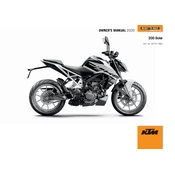 KTM Duke 200 2020 Motorcycle manual cover