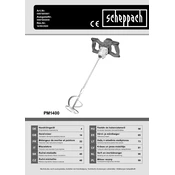 Scheppach PM1400 5907805901 Paddle Mixer manual cover