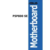 ASUS P5P800 SE Motherboard manual cover