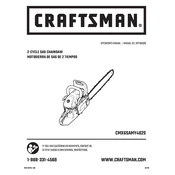 Craftsman CMXGSAMY462S Chainsaw manual cover