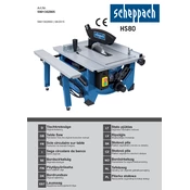 Scheppach HS80 5901302905 Saw manual cover