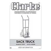 Clarke 6500380 CST5PF Sack Truck  manual cover