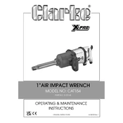 Clarke 3120168 CAT154 Air Impact Wrench manual cover