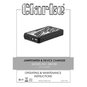 Clarke 6238900 JSM180 Jumpstarter Device Charger manual cover