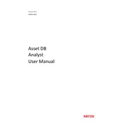 Xerox Asset DB Analyst Ver.4.8.1 Software manual cover