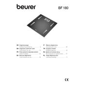 Beurer BF 180 Scale manual cover