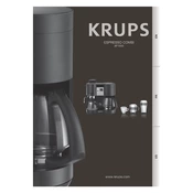 Krups CombiSteam XP1600 Coffee Machine manual cover