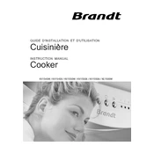 Brandt KE1500W Cooker manual cover