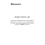 Husqvarna PG 280 Surface Preparation Equipment Grinder manual cover