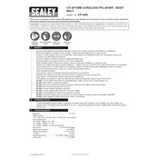 Sealey CP1205 Polisher manual cover