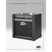 Peavey TransTube 258 EFX Amplifier manual cover