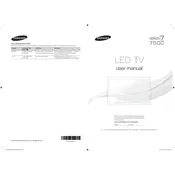 Samsung F7500 Series TV manual cover