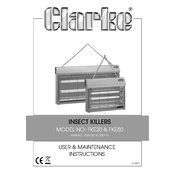 Clarke 3230702 FKE20 Insect Killer manual cover