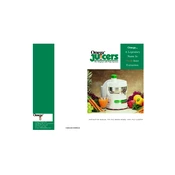 Omega J4000 Juicer manual cover