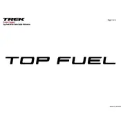 Trek Top Fuel Bicycle manual cover