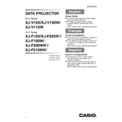 Casio XJ-F10X Projector manual cover