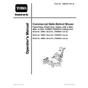 Toro Turbo Force 30986 Mower manual cover