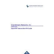 Grandstream GWN7000 OpenVPN Site-to-Site Router manual cover