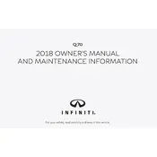 Infiniti Q70 2018 Sedan manual cover