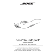 Bose SoundSport In-Ear Headphones - Apple Devices manual cover